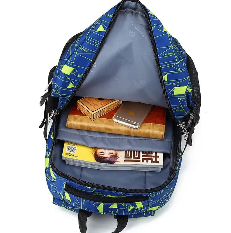 KTM-036883 Large Capacity Travel Backpack for Students - Versatile Softback School Bag, Oxford Material, 49*32*18CM
