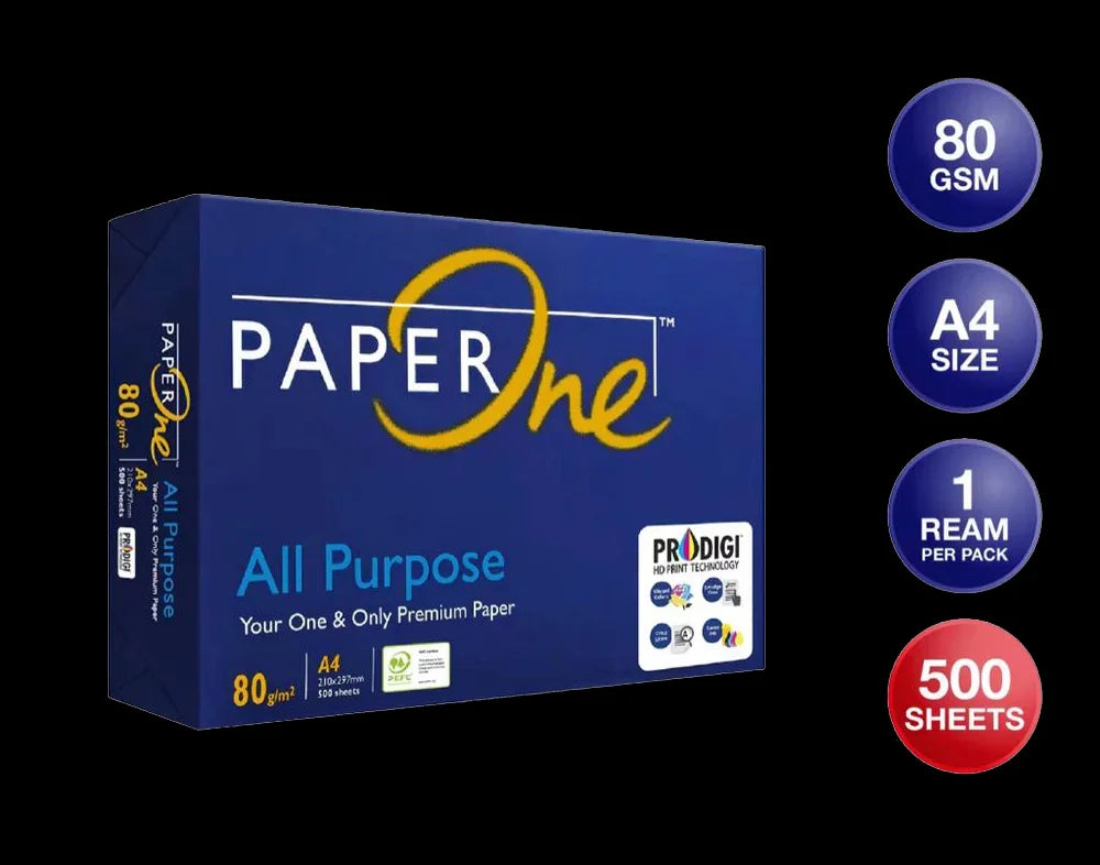 KTM-120211 Premium A4 Copy Paper - 80 GSM, 75 GSM, 70 GSM, 500 Sheets Per Pack