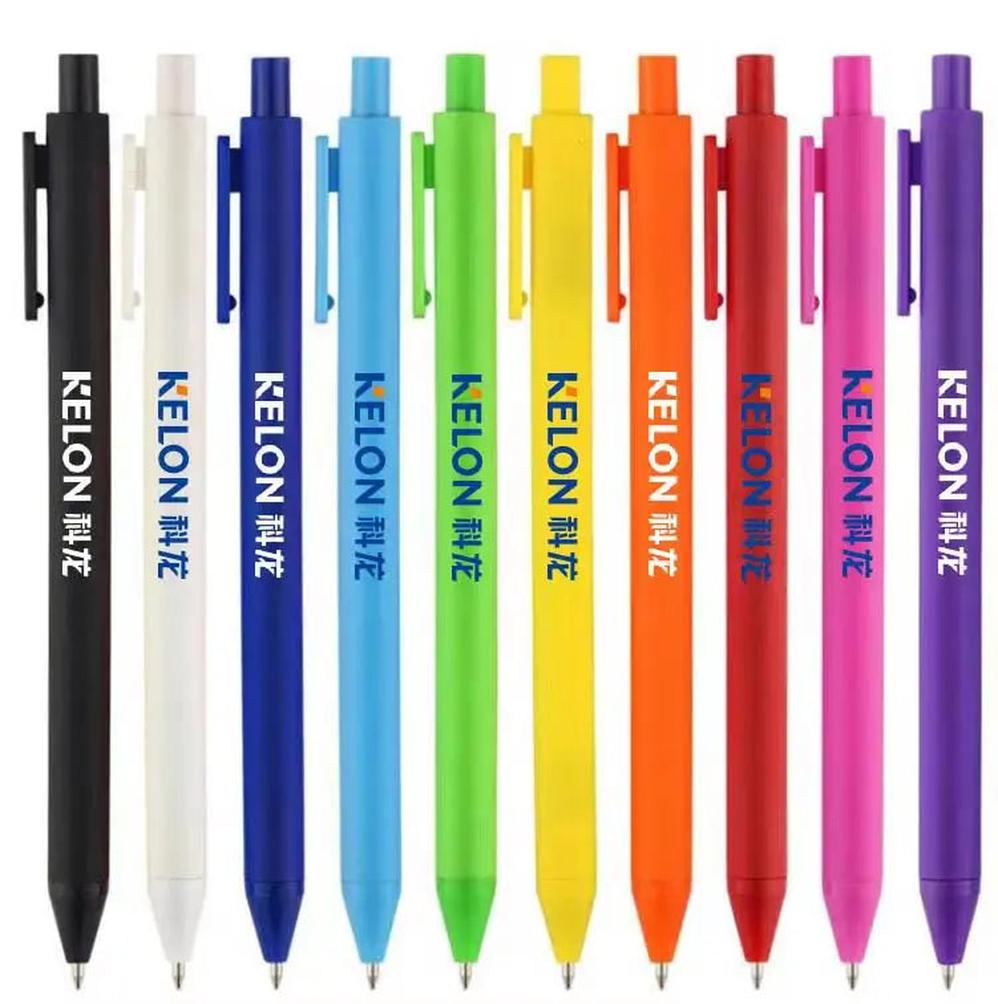 KTM-134547 Soft Touch Rubber Coated Ballpoint Pens with Custom Logo Printing