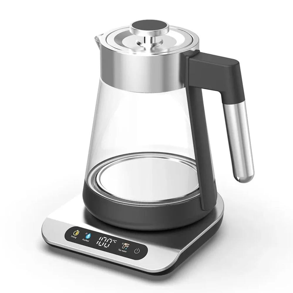 KTM-176851 Glass Electric Cooking Kettle with Temperature Control - Modern Samovar Design for Smart Kitchens