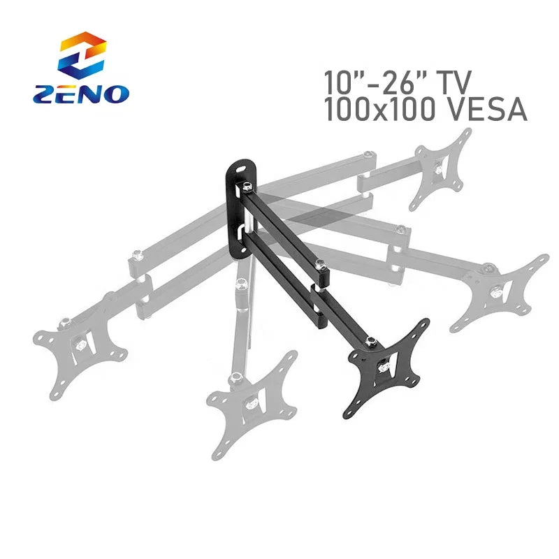 KTM-178835 Adjustable 180° Rotation Wall Mount Bracket for 14-32 Inch LCD LED Monitors