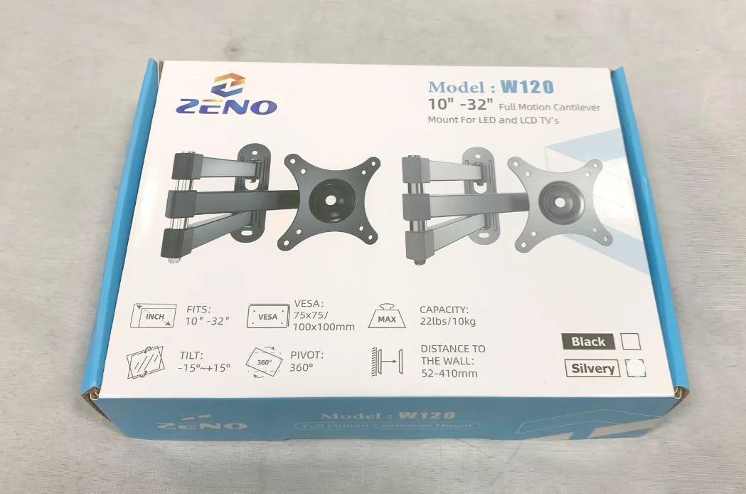 KTM-178835 Adjustable 180° Rotation Wall Mount Bracket for 14-32 Inch LCD LED Monitors