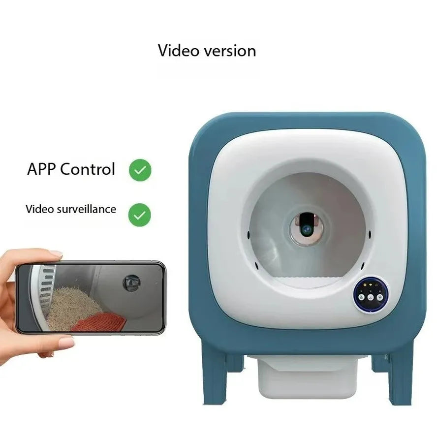 KTM-249555 Automatic Self-Cleaning Cat Litter Box with AI Camera and App Control