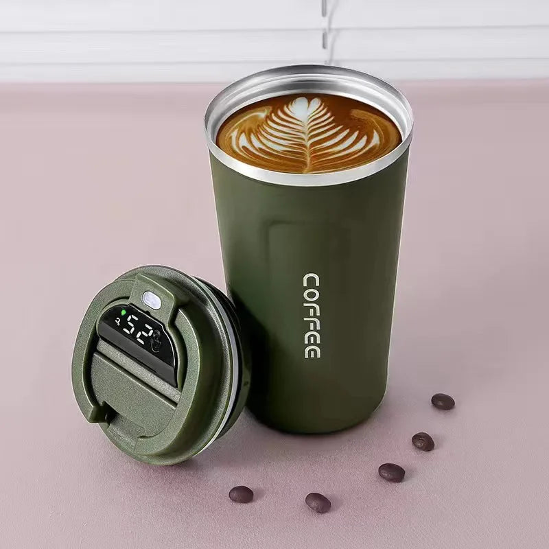 KTM-281107 Stainless Steel Travel Coffee Mug with Intelligent Temperature Display