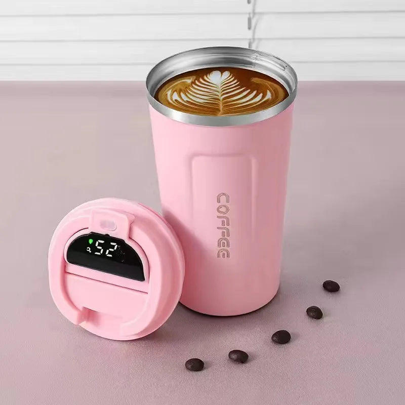 KTM-281107 Stainless Steel Travel Coffee Mug with Intelligent Temperature Display