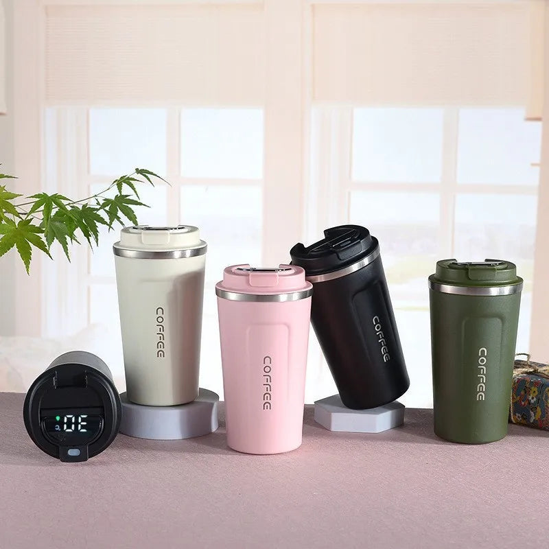 KTM-281107 Stainless Steel Travel Coffee Mug with Intelligent Temperature Display