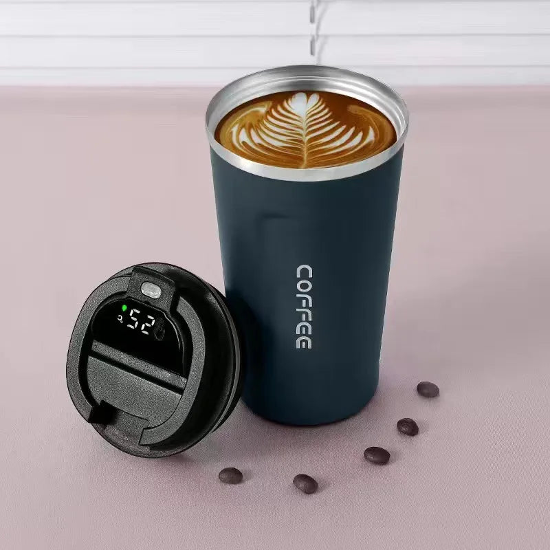 KTM-281107 Stainless Steel Travel Coffee Mug with Intelligent Temperature Display