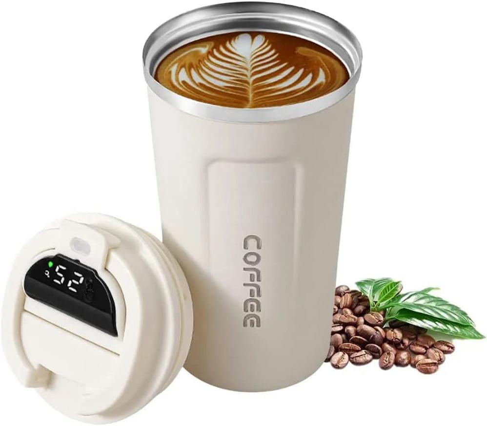 KTM-281107 Stainless Steel Travel Coffee Mug with Intelligent Temperature Display