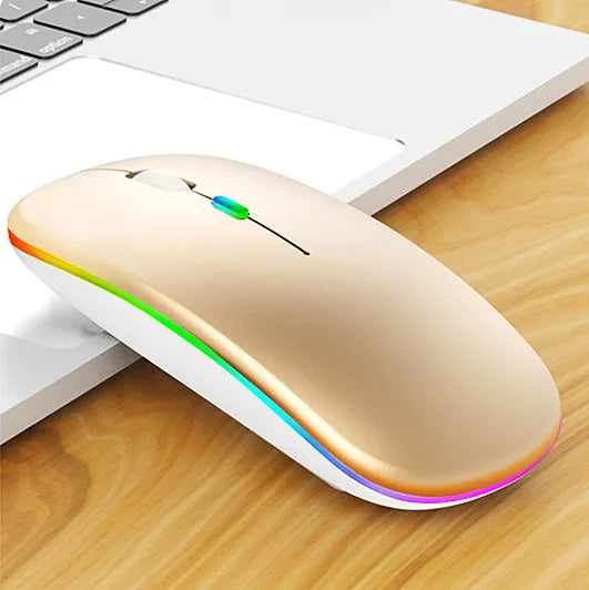 KTM-303123 2.4G Wireless Rechargeable Mouse with 1600 DPI and Backlit Features for Desktop and Laptop Use
