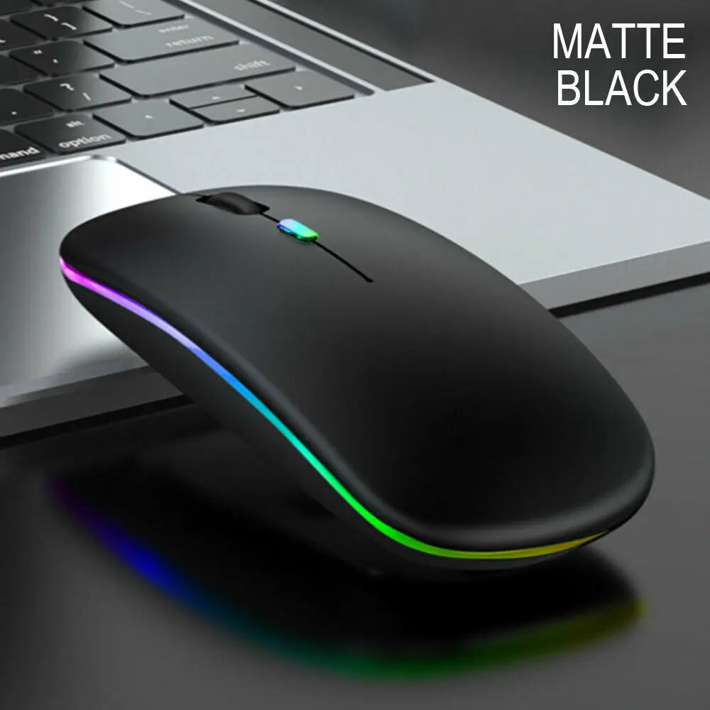 KTM-303123 2.4G Wireless Rechargeable Mouse with 1600 DPI and Backlit Features for Desktop and Laptop Use