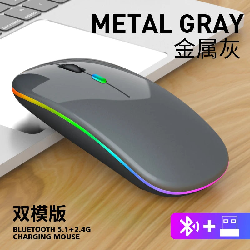 KTM-303123 2.4G Wireless Rechargeable Mouse with 1600 DPI and Backlit Features for Desktop and Laptop Use