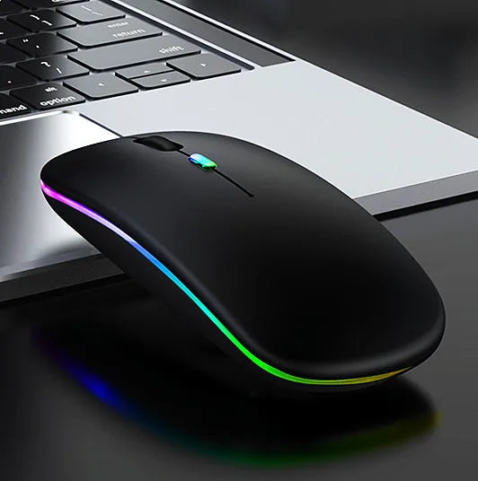 KTM-303123 2.4G Wireless Rechargeable Mouse with 1600 DPI and Backlit Features for Desktop and Laptop Use
