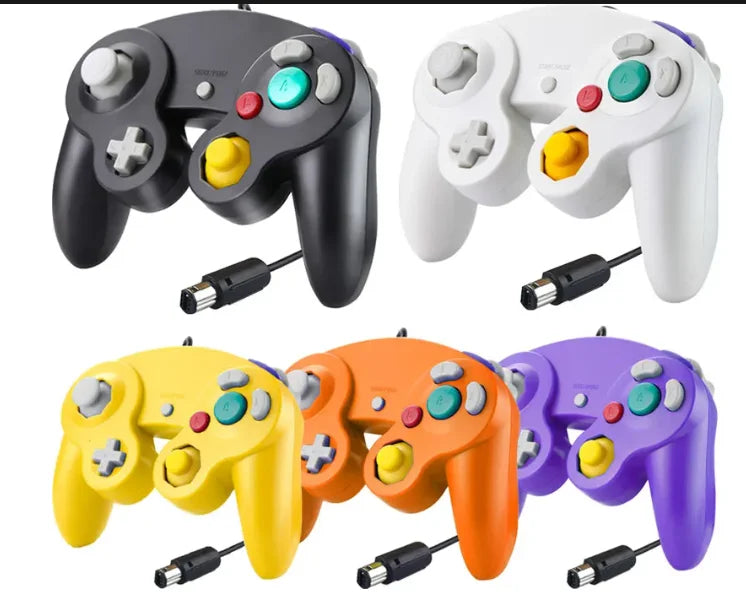 KTM-318995 Wired Game Controller for Nintendo GameCube - Replacement Joystick for NGC with Thumb Grip, Multiple Colours Available