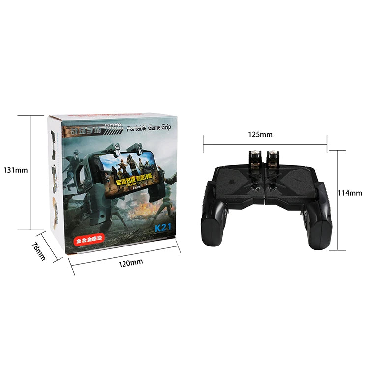 KTM-342803 Mobile Game Controller with Finger Sleeve for Enhanced Gaming Performance
