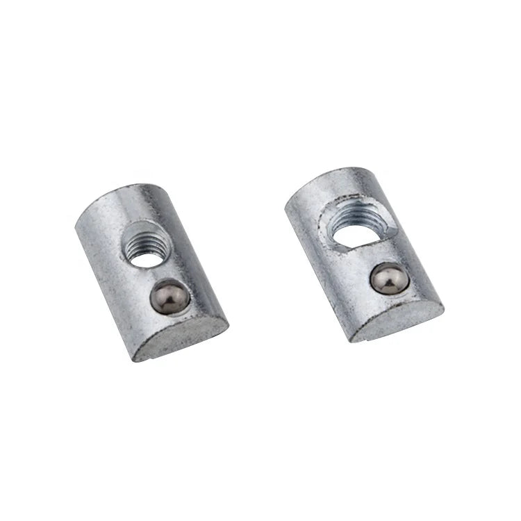 KTM-371155 Steel Half Round Spring Ball T Slot Nut M4 M5 M6 M8 for 30 40 Aluminium Profile