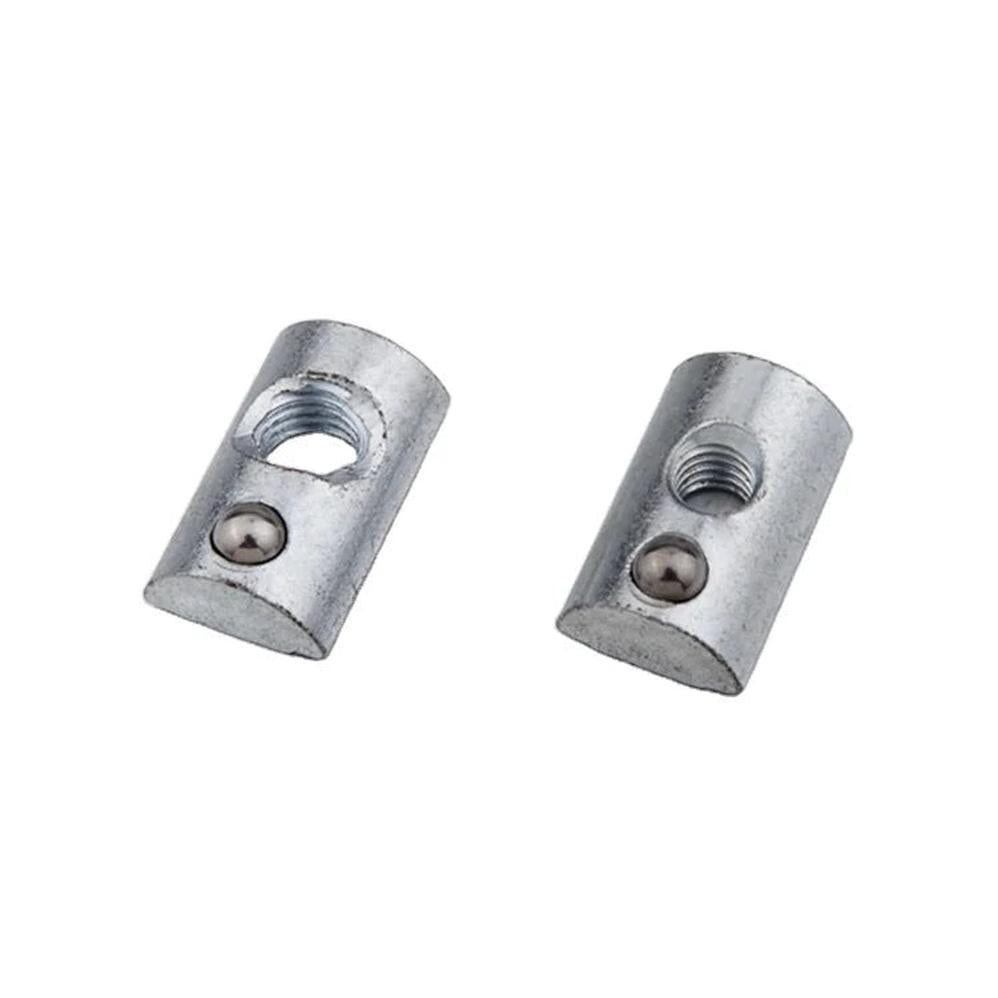 KTM-371155 Steel Half Round Spring Ball T Slot Nut M4 M5 M6 M8 for 30 40 Aluminium Profile