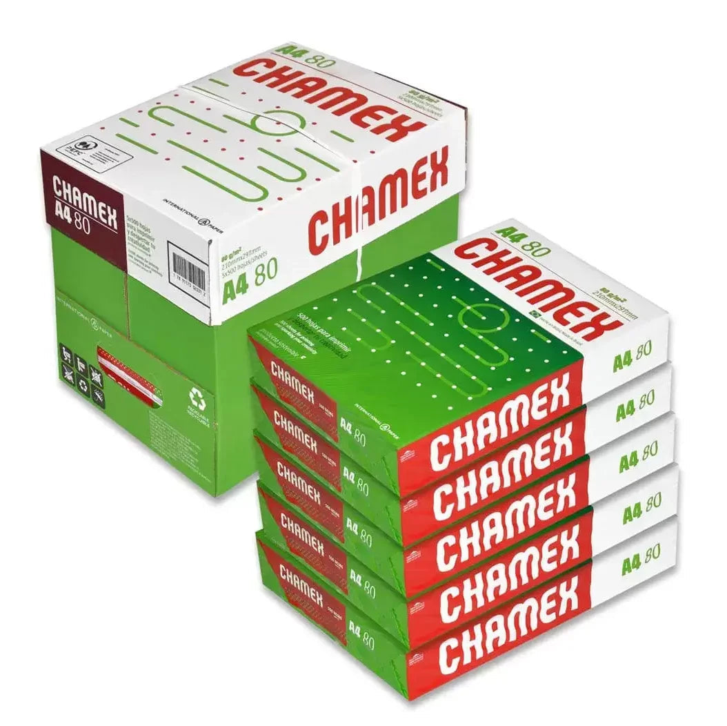 KTM-399571 Chamex A4 Copy Paper - Available in 80GSM, 75GSM & 70GSM, 500 Sheets Per Ream