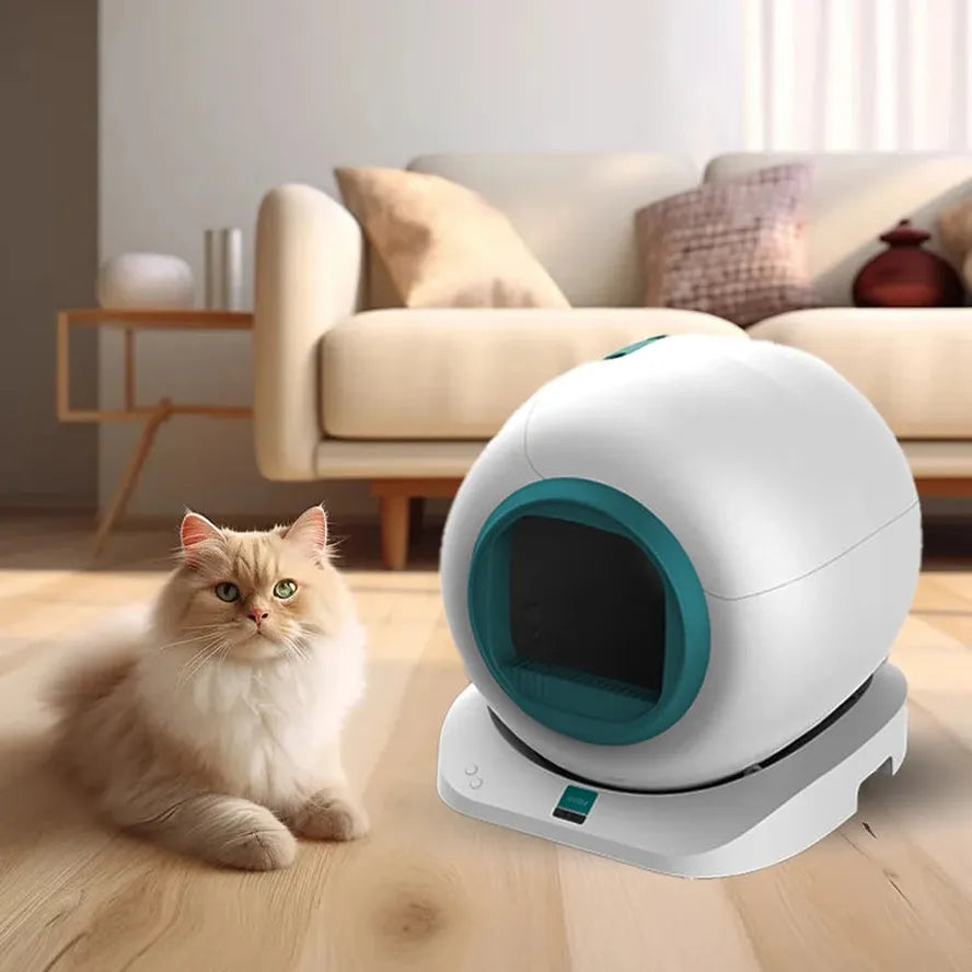 KTM-400915 Luxury Fully Automatic Intelligent Cat Litter Box with Self-Cleaning Function