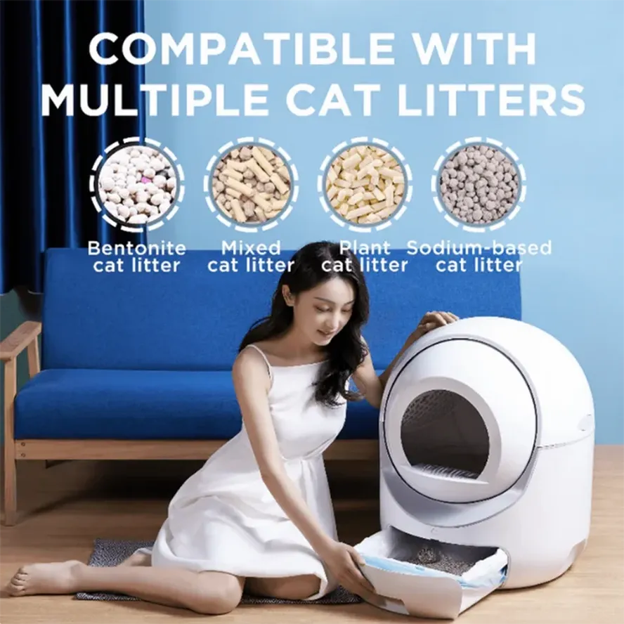 KTM-432083 Automatic Self-Cleaning Cat Litter Box with App Control