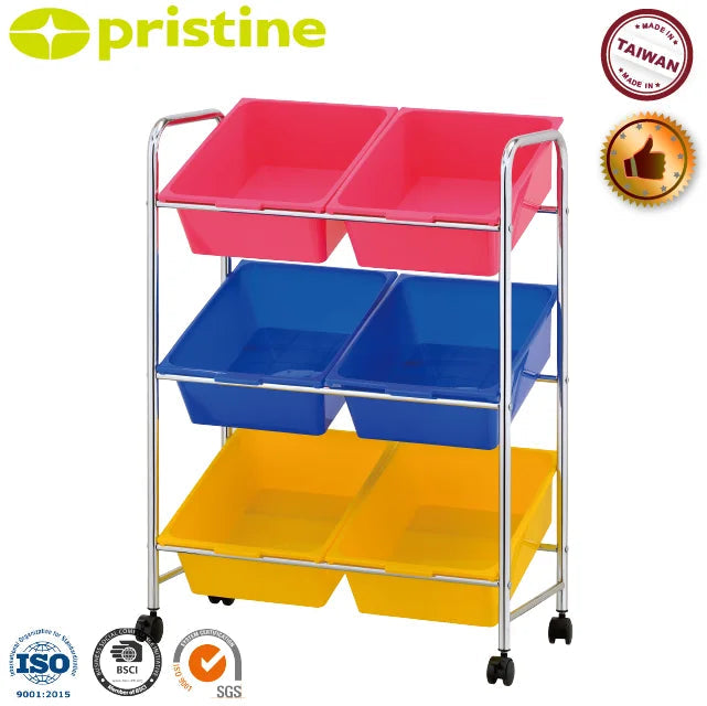 KTM-452691 Kids Toy Storage Bin Organizer - Durable Iron Design for Home Organisation