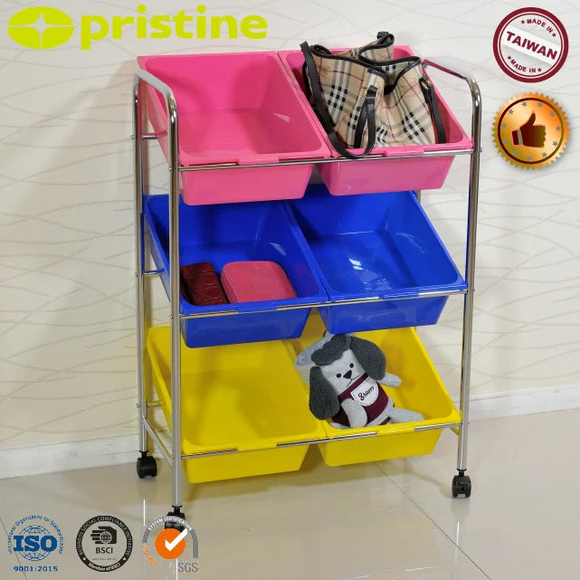 KTM-452691 Kids Toy Storage Bin Organizer - Durable Iron Design for Home Organisation