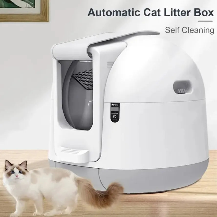 KTM-454611 Automatic Self-Cleaning Cat Litter Box with Front Entry and Gravity Sensor Function