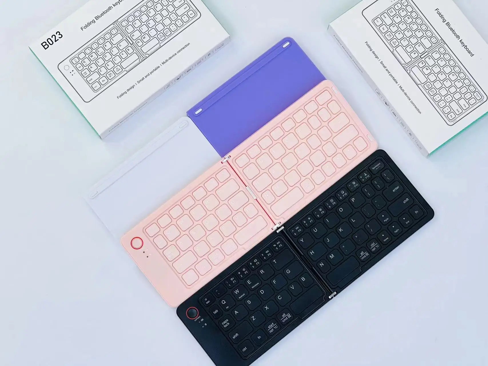 KTM-462547 Folding Bluetooth Keyboard for Tablets and Phones, Ultra Thin Design, Compatible with iPad and More