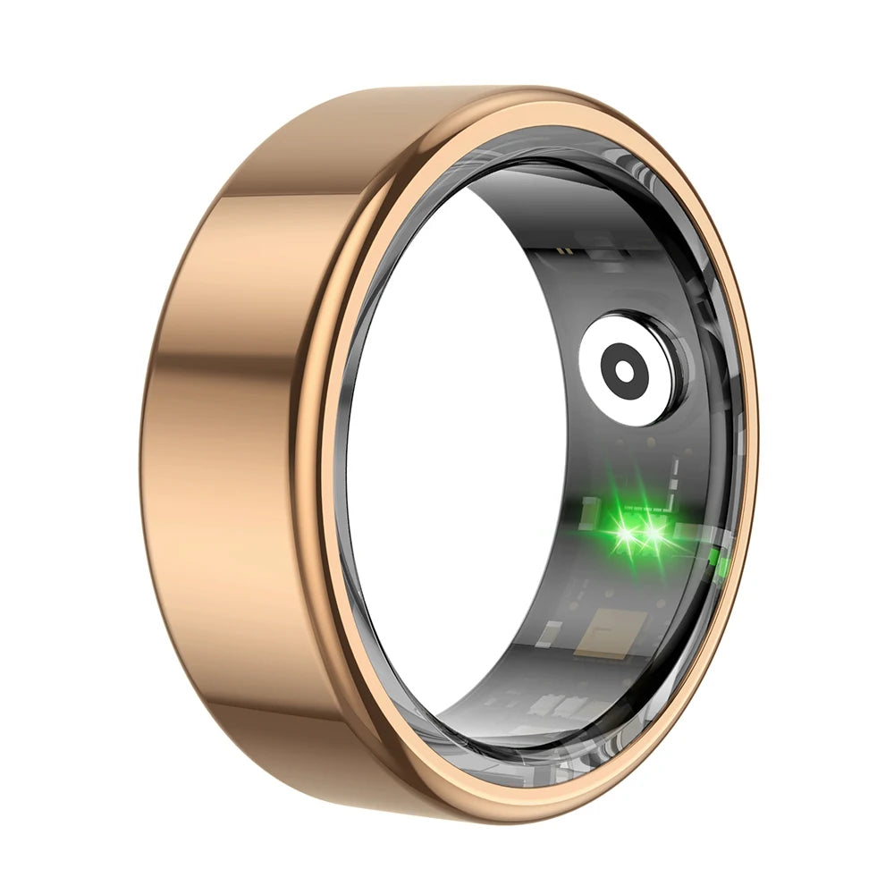 KTM-483347 IP68 Waterproof Smart Ring with Blood Oxygen and Sleep Monitoring - Classic Design for Couples