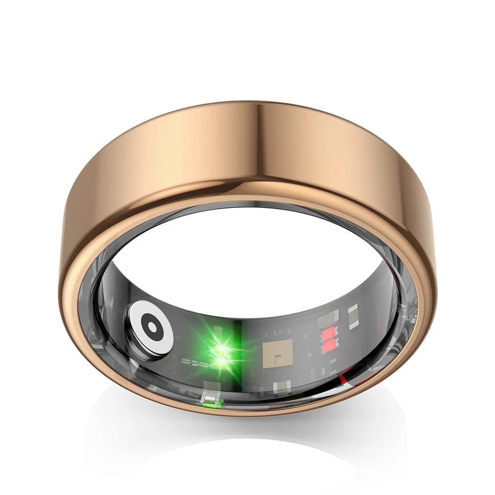KTM-483347 IP68 Waterproof Smart Ring with Blood Oxygen and Sleep Monitoring - Classic Design for Couples