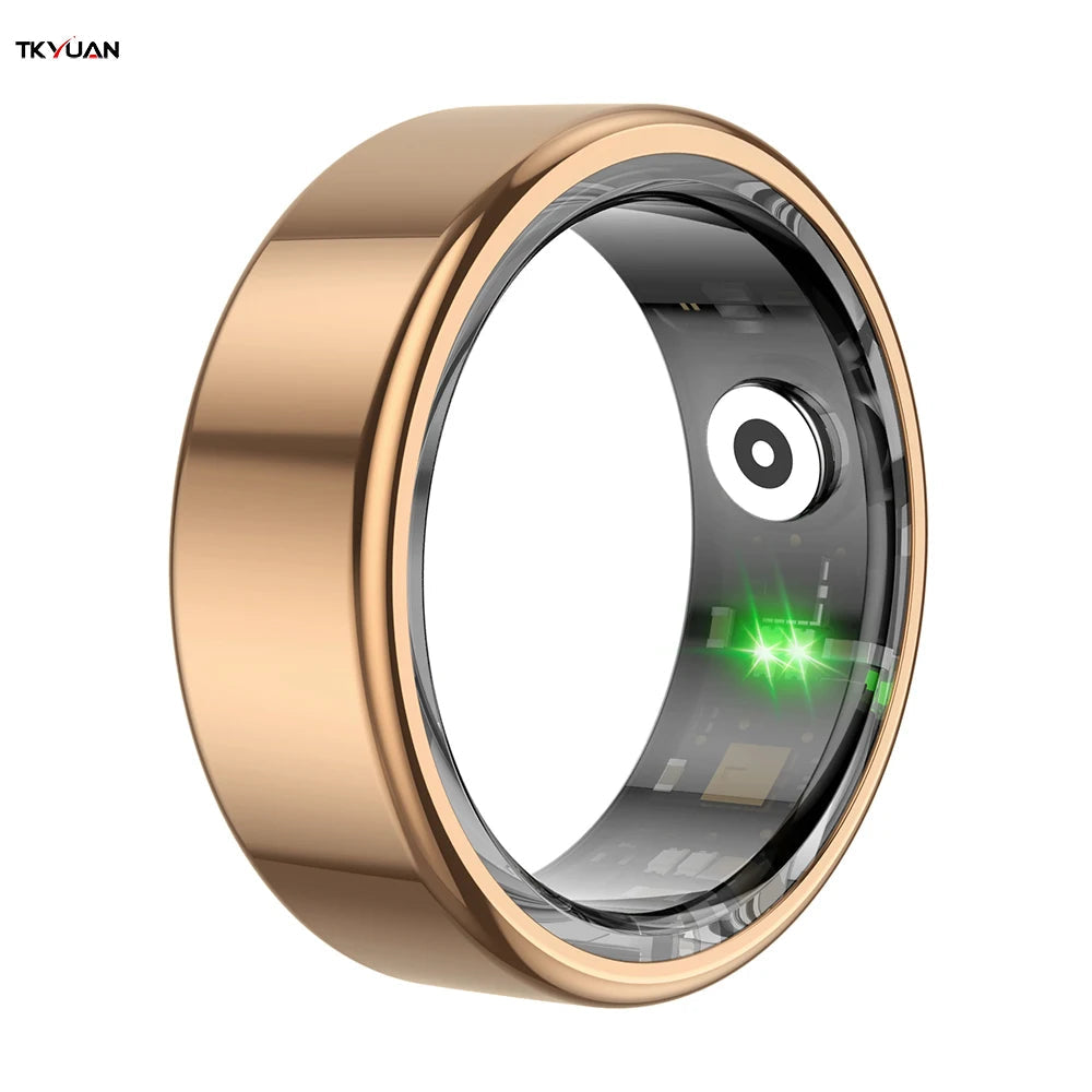 KTM-483347 IP68 Waterproof Smart Ring with Blood Oxygen and Sleep Monitoring - Classic Design for Couples