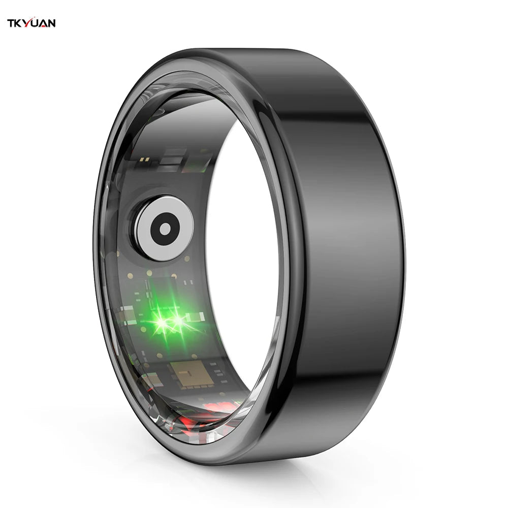 KTM-483347 IP68 Waterproof Smart Ring with Blood Oxygen and Sleep Monitoring - Classic Design for Couples