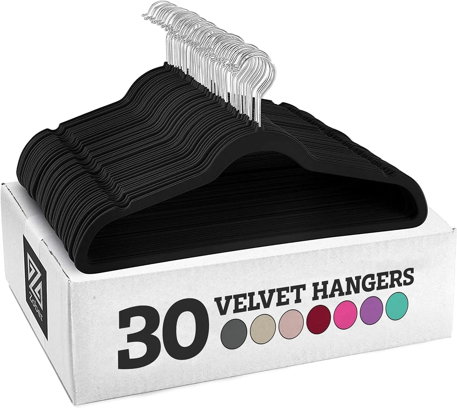 KTM-500499 Velvet Non-Slip Space-Saving Hangers for Clothing and Kitchen Organization