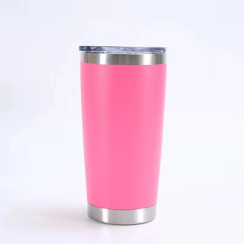 KTM-504211 Stainless Steel Double Wall Vacuum Insulated Travel Cup with Lid - Ideal for Home, Office and Car Use