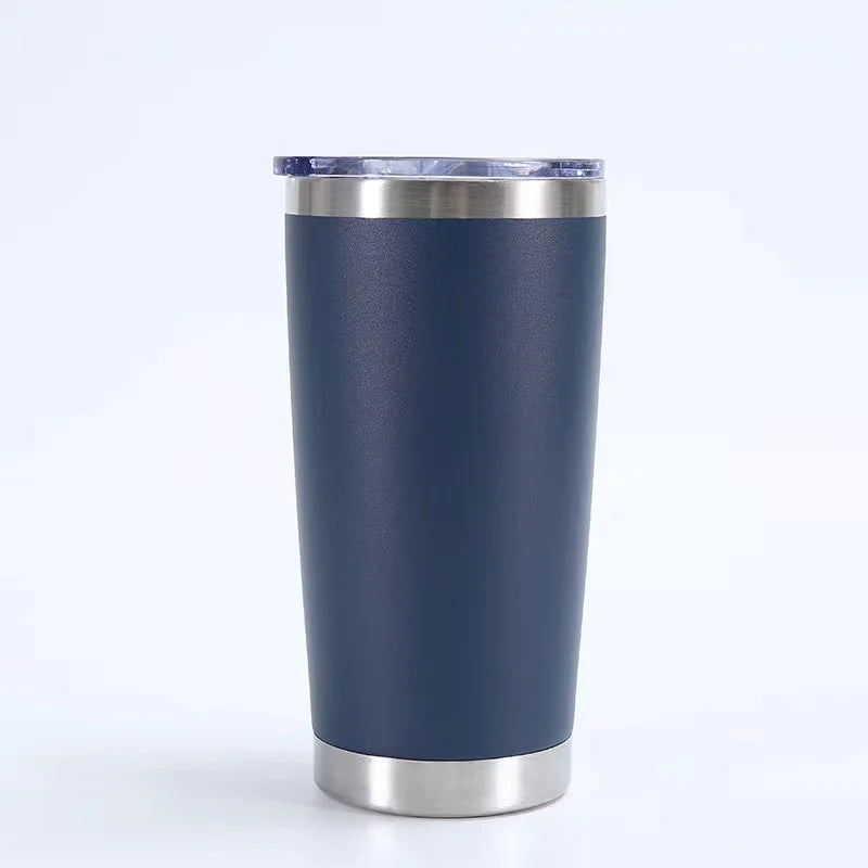 KTM-504211 Stainless Steel Double Wall Vacuum Insulated Travel Cup with Lid - Ideal for Home, Office and Car Use