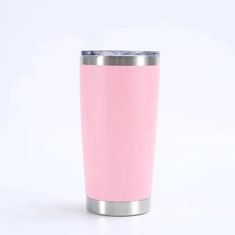 KTM-504211 Stainless Steel Double Wall Vacuum Insulated Travel Cup with Lid - Ideal for Home, Office and Car Use