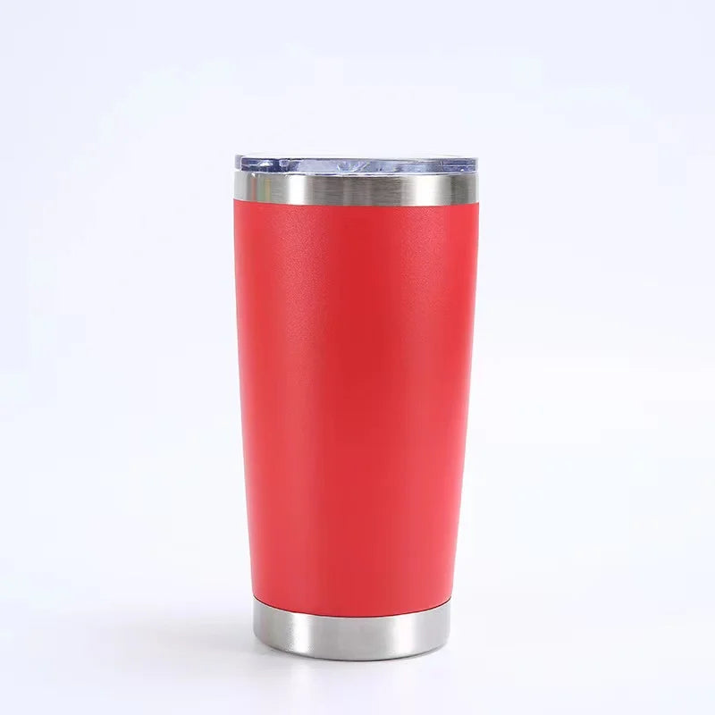 KTM-504211 Stainless Steel Double Wall Vacuum Insulated Travel Cup with Lid - Ideal for Home, Office and Car Use