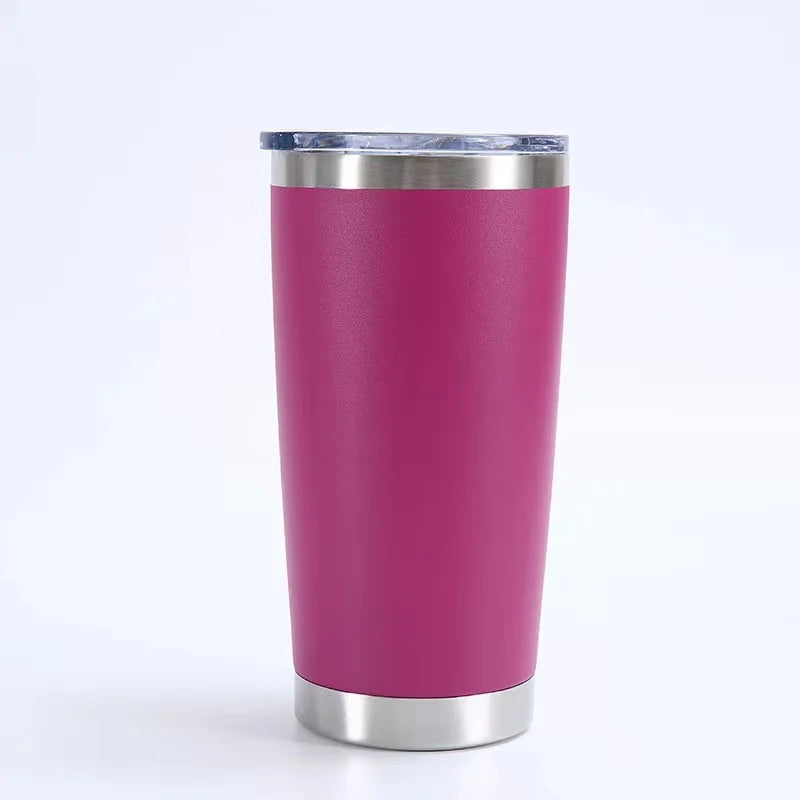 KTM-504211 Stainless Steel Double Wall Vacuum Insulated Travel Cup with Lid - Ideal for Home, Office and Car Use
