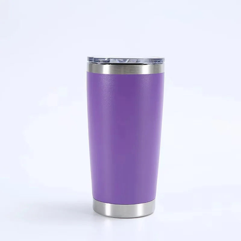 KTM-504211 Stainless Steel Double Wall Vacuum Insulated Travel Cup with Lid - Ideal for Home, Office and Car Use