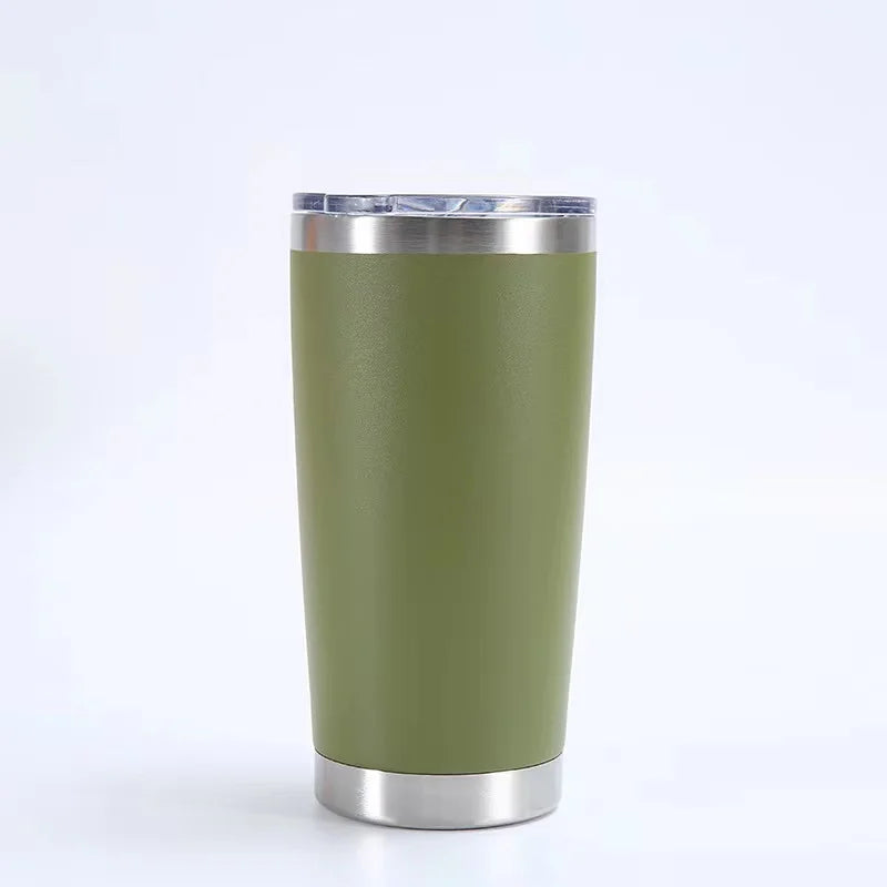 KTM-504211 Stainless Steel Double Wall Vacuum Insulated Travel Cup with Lid - Ideal for Home, Office and Car Use