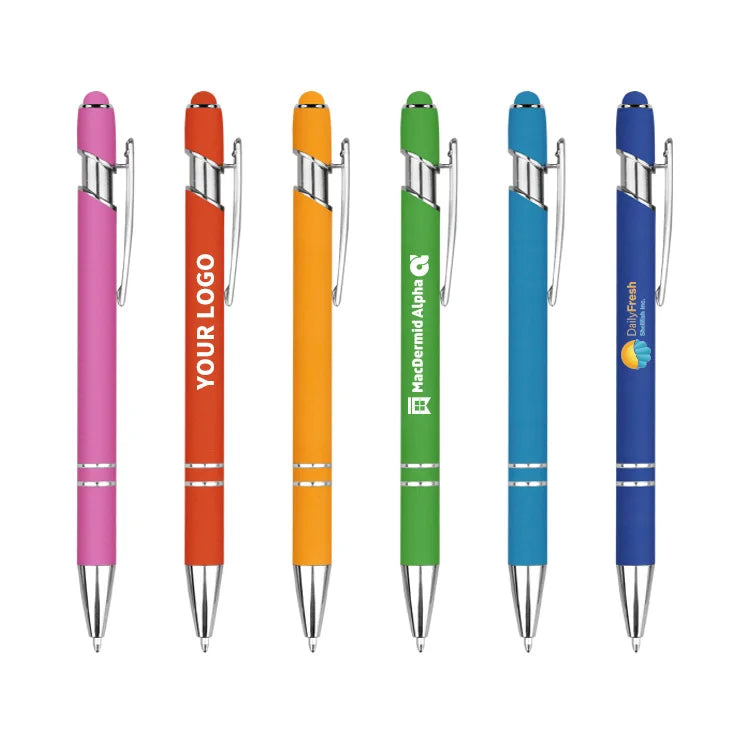 KTM-509267 Customisable Multi-Colour Ballpoint Pens with Plastic and Metal Design