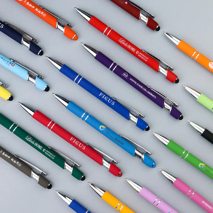 KTM-509267 Customisable Multi-Colour Ballpoint Pens with Plastic and Metal Design