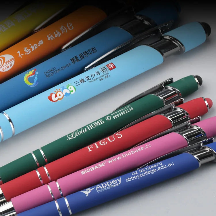 KTM-509267 Customisable Multi-Colour Ballpoint Pens with Plastic and Metal Design