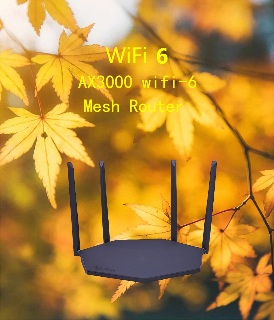 KTM-526675 Dual Band AX3000 WiFi 6 Mesh Router with 3000Mbps Wireless Speed for 2.4G and 5G Networks