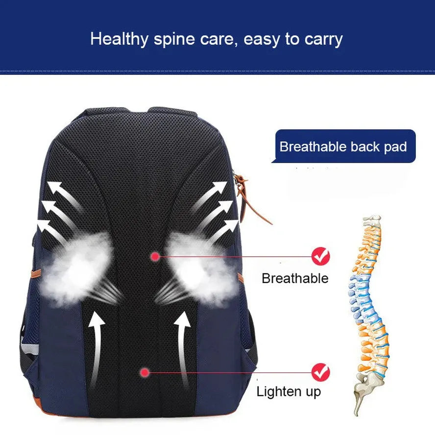 KTM-542419 Waterproof Kids School Backpack for Boys - Durable and Functional Childrens Rucksack