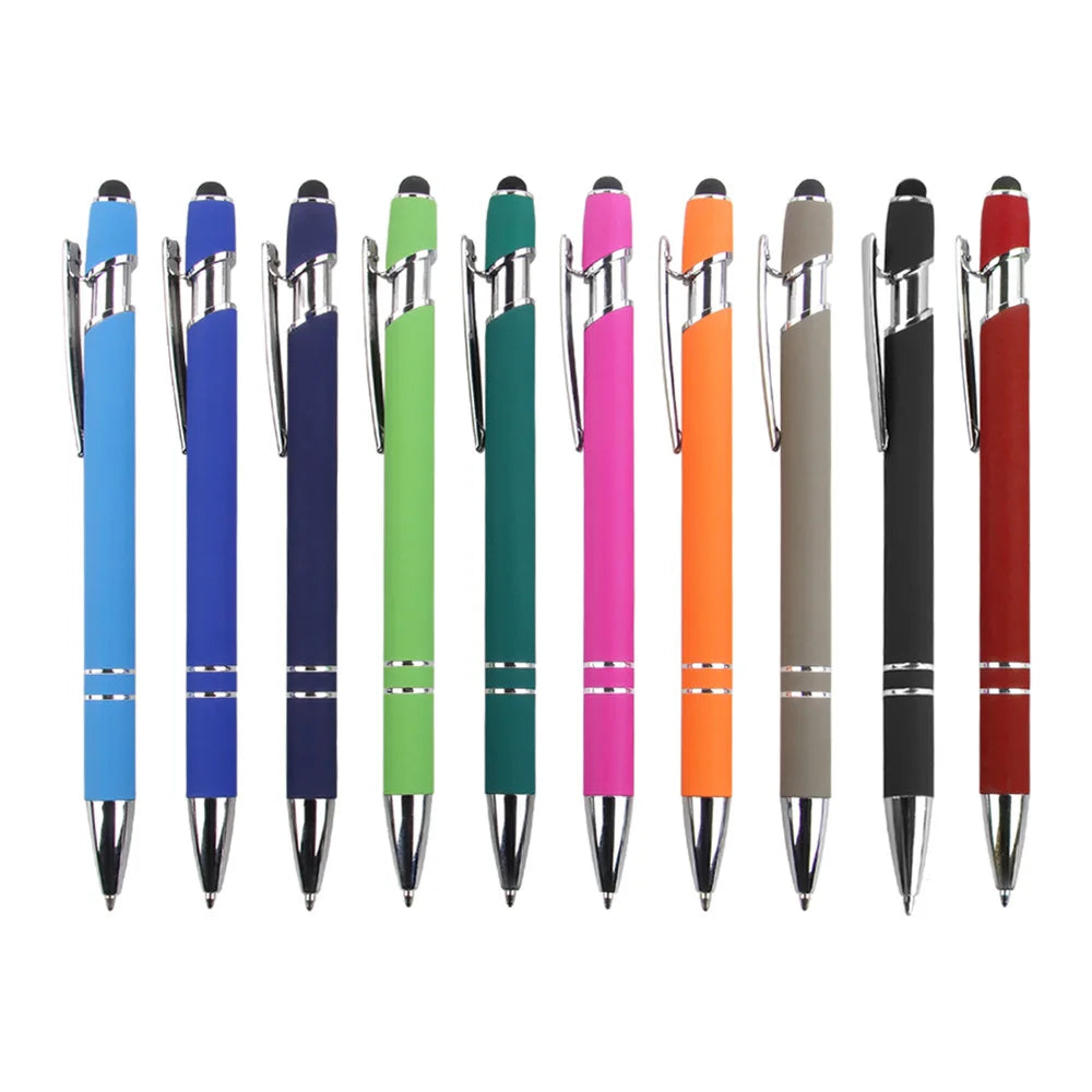 KTM-552979 Custom Multi-Coloured Metal Ballpoint Pen with Stylus for Office and School Use