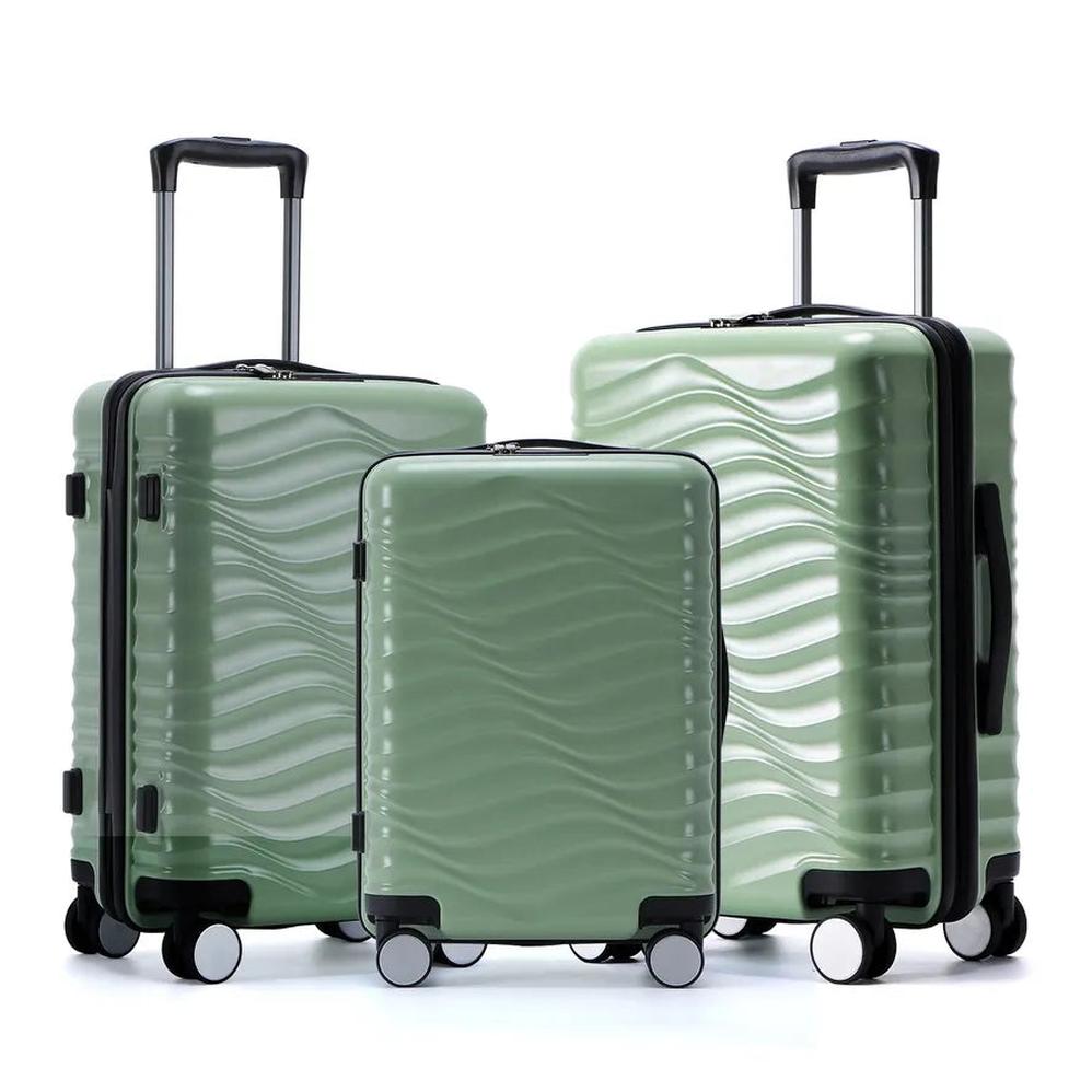 KTM-553107 Designer Hard Shell Trolley Luggage Set - 3-Piece Travel Suitcase Collection