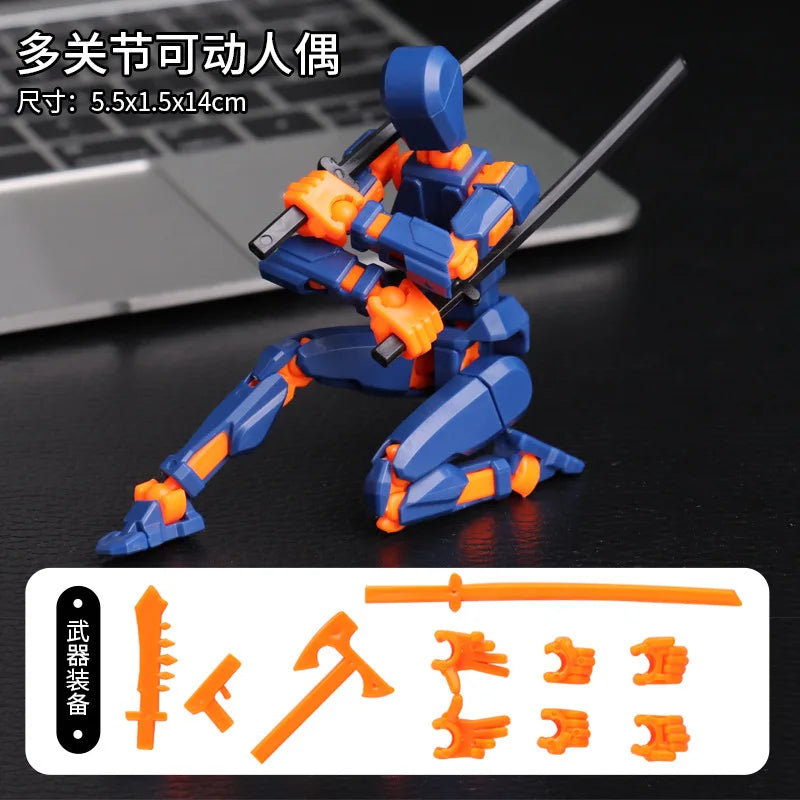 KTM-560467 Customisable Multi-Joint Articulated Action Figure - 3D Printed Desktop Toy for Kids and Collectors