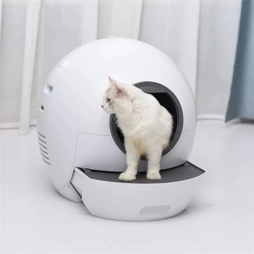 KTM-638739 Intelligent Wifi-Enabled Cat Litter Box with Automated Cleaning System