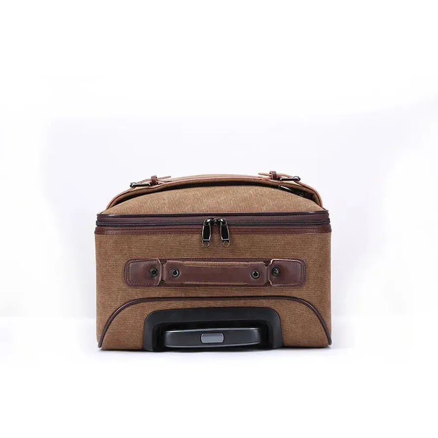 KTM-642003 Versatile 16 Inch Canvas Travel Trolley Bag with Large Capacity and Waterproof Design