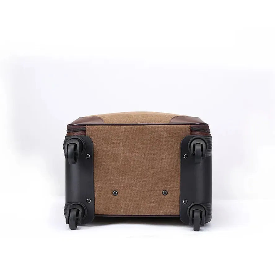 KTM-642003 Versatile 16 Inch Canvas Travel Trolley Bag with Large Capacity and Waterproof Design